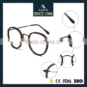 Vintage Round Lens Metal Eyeglasses Light TR90 Titanium Combination Prescription Frames Spectacle Optical Lens 2188 thumbnail-4