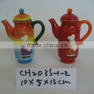 Hand Painted Ceramic Kettle thumbnail-1
