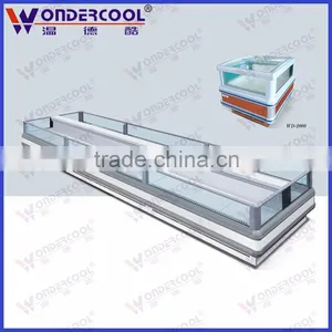 2m Single Side Commercial Supermarket Display Island Freezer thumbnail-1