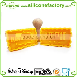 Rectangle Shapee Silicone Cookie Stamp thumbnail-4