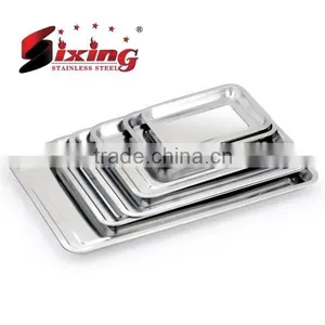 Wholesale Stainless Steel Rectangular Tray thumbnail-1