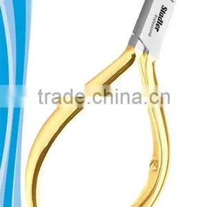 Acrylic Nipper Box Joint Compact Gold Handle Small Body Nipper Single Tension Spring With Locking Handle 10 cm thumbnail-1