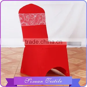 2016 Newest Organza Base Embroidery Chiffon Chair Sash Wholesale in China thumbnail-2