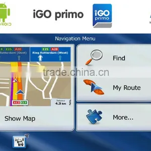 Supporting Igo Genuine Map Android System GPS Navigation With Wifi and Backup Camera Display for Any Cars thumbnail-5