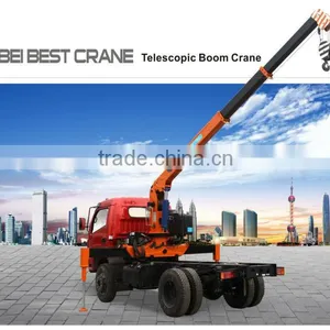 6.3ton Timber Crane on Truck, Model No.: SQ6.3S3, Hydraulic Crane With Telescopic Arms thumbnail-4