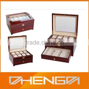 Hot!!! Customized China Manufacturer Personalized Luxury Souvenir Products Wooden Watches Box Wholesale(ZDW14-002) thumbnail-1