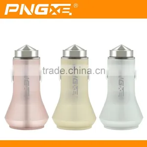 2015 New Arrival Mobile Phone Portable Universal Mini Metal Dual Usb Car Charger thumbnail-4