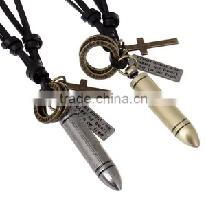 New Product Vintage Leather Strap Necklace thumbnail-1