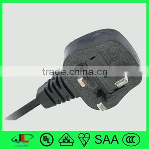 Moulded BS Ceitified UK 3 Pin Electric Plug With Fuse Extension Cords thumbnail-2