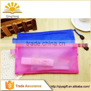 Customized Mesh Inner Pvc Pencil Case With Compartments thumbnail-1