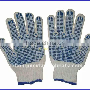 Cotton Pvc Dotted Gloves for Woking and Safety thumbnail-1