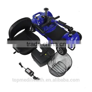 Four Wheel Lightweight Electric Bule Mobility Scooter thumbnail-5