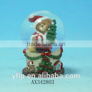 Polyresin Teddy Beer Snow Globe, Christmas Style's Gift thumbnail-3