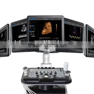 CE/ISO Professional Hospital Equipment Ultrasound Diagnostic Full Digital 4D Trolley Color Doppler Ultrasound Scanner thumbnail-3