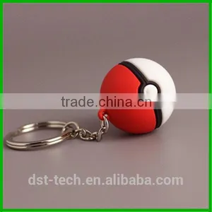Cartoon Pokeball Figures Pvc Keychains for Promotion thumbnail-2