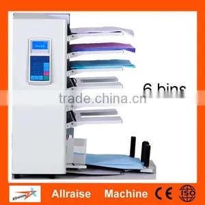 6/10/12 Stations Office Paper Collator Machine, Industrial Paper Gathering Machine, Paper Collating Assembly Machine thumbnail-3