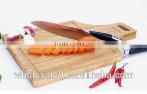 Bamboo Cutting Board Chopping Board With 2pcs Knife Set thumbnail-1