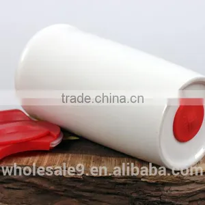 12oz Double Wall Ceramic Traveler, Ceramic Coffee Mug Tumbler thumbnail-3