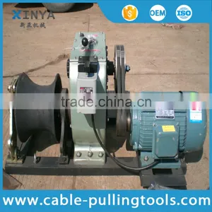 5 Ton Electric Cable Pulling Winch For Tower Erection With 4KW Electric Engine thumbnail-2