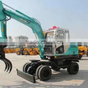 Multifunctional Agriculture Farming JINGONG JGM9075L Wheel Excavator thumbnail-4