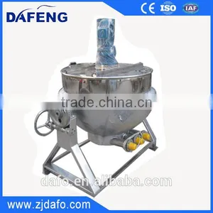 500 Liter Steam Jacketed Cooking Kettle With Agitator thumbnail-2
