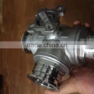 304 316 Stainless Steel 3-way Water Valve thumbnail-4