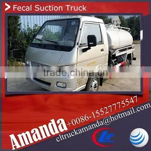 Foton Forland 4*2 2-3cbm Small Mini Vacuum Suction Tank Truck Vacuum Suction Truck Sale thumbnail-1