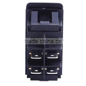 Waterproof 4Pin 12V 20A Bar Rocker Toggle Switch Blue LED Light Car Boat thumbnail-5