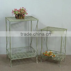 French Magzine Rack Stainless Steel Lamp Table thumbnail-1