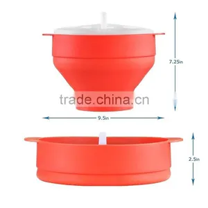 High Quality Microwave Silicone Popcorn Popper Silicone Collapsible Popcorn Popper Maker thumbnail-4