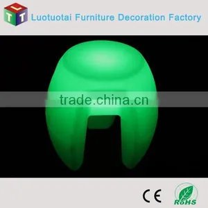 Battery Rechargeable Glowing LED Stools Furniture for Hotel Decorate thumbnail-2