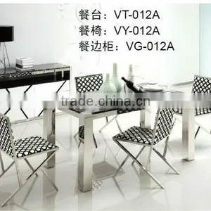 VT-012A Marble Top Dining Table thumbnail-1