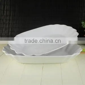 2017 Factory Supplies Fluted Edge Dinnerware Serving Food Tray thumbnail-1