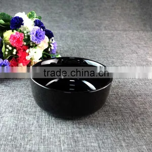 Low Price 6 Inch Japanese Style Porcelain Black Ramen Bowl In Chaozhou thumbnail-2
