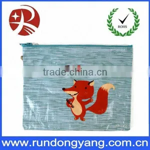 Beautiful Plastic Zipper Bag for Packing Printed Red Fox thumbnail-1