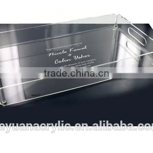High Quality Clear Acrylic Serving Trays ,Home Storage Organization Storage Acrylic Trays thumbnail-2