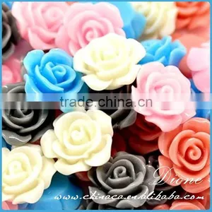 Flower Cabochons 12mm for Crafts&Pendants&Jewelry Resin Flower Cabochons 12mm thumbnail-1