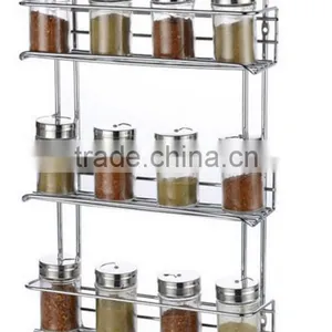 3 Tier Spice Rack Chrome Plated for Herbs and Spices thumbnail-1