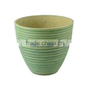 Cheap Eco-friendly Round Weather Resistant Plastic Planter Recycled Durable Supplier thumbnail-4