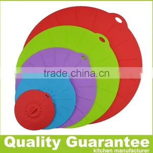 BPA Free Reusable Silicone Suction Lids and Food Cover Set thumbnail-1