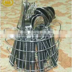 Stainless Steel Cutlery With Plastic Handle thumbnail-1
