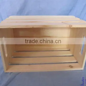Nature Color Pine Wood Crates Wholesale thumbnail-6