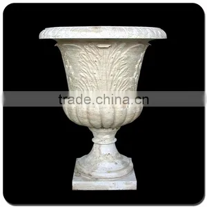 Stone Craving Pot Garden Granite Flowerpot for Landscaping thumbnail-2