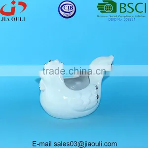 BSCI Audit Factory EASTER Decorations Antique Ceramic Rooster Figurines, Animal Shape Planters thumbnail-3