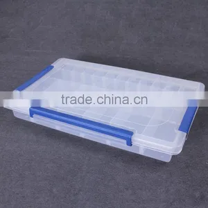 PP Plastic Clear Tool Box Organizer Bin Storage Box With 28 Compartments thumbnail-2
