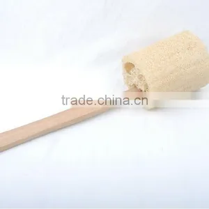 Natural Material Loofah Brush Long Handle Toilet Brush Bathroom Wipe thumbnail-1