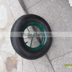Air Wheel 14x4 Tool Cart Ues Wheels Rubber Wheel 4.00-8 With Steel Rim thumbnail-3
