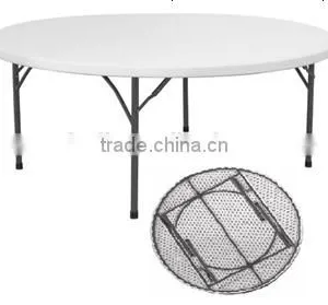 FTB-180R PLASTIC FOLDABLE OURDOOR ROUND TABLE thumbnail-1