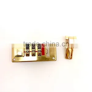 Combination Number Lock With Hasp for Pilot Case, Combination Lock With Push Buttom for Suitcase, Right Hand thumbnail-2