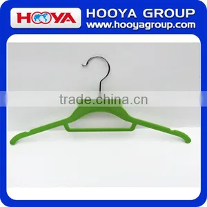 New Arrival ABS Plastic Velvet Hanger for Dresses/Suits With Notches Black as Customized Color thumbnail-3